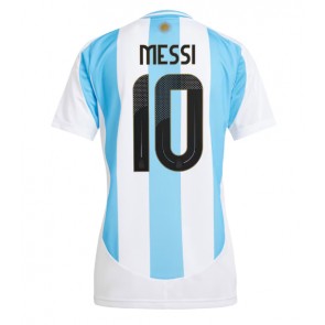 Argentina Lionel Messi #10 Hjemmebanetrøje Dame Copa America 2024 Kort ærmer